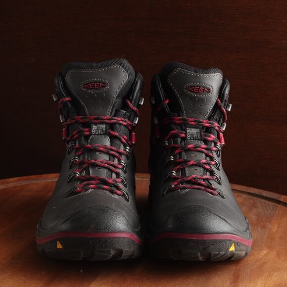 Keen Boots WMS SZ 9 Gray Liberty Ridge Waterproof Leather Hiking Outdoor MiUSA - Picture 3 of 16